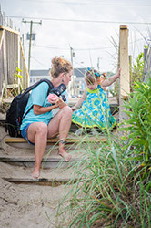 Cute family portrait session at the Whalehead Club in Corolla, North Carolina in the Outer Banks