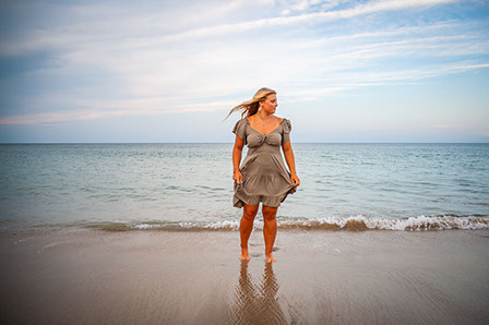 Adorable senior portrait photography session in Corolla, North Carolina, Outer Banks.